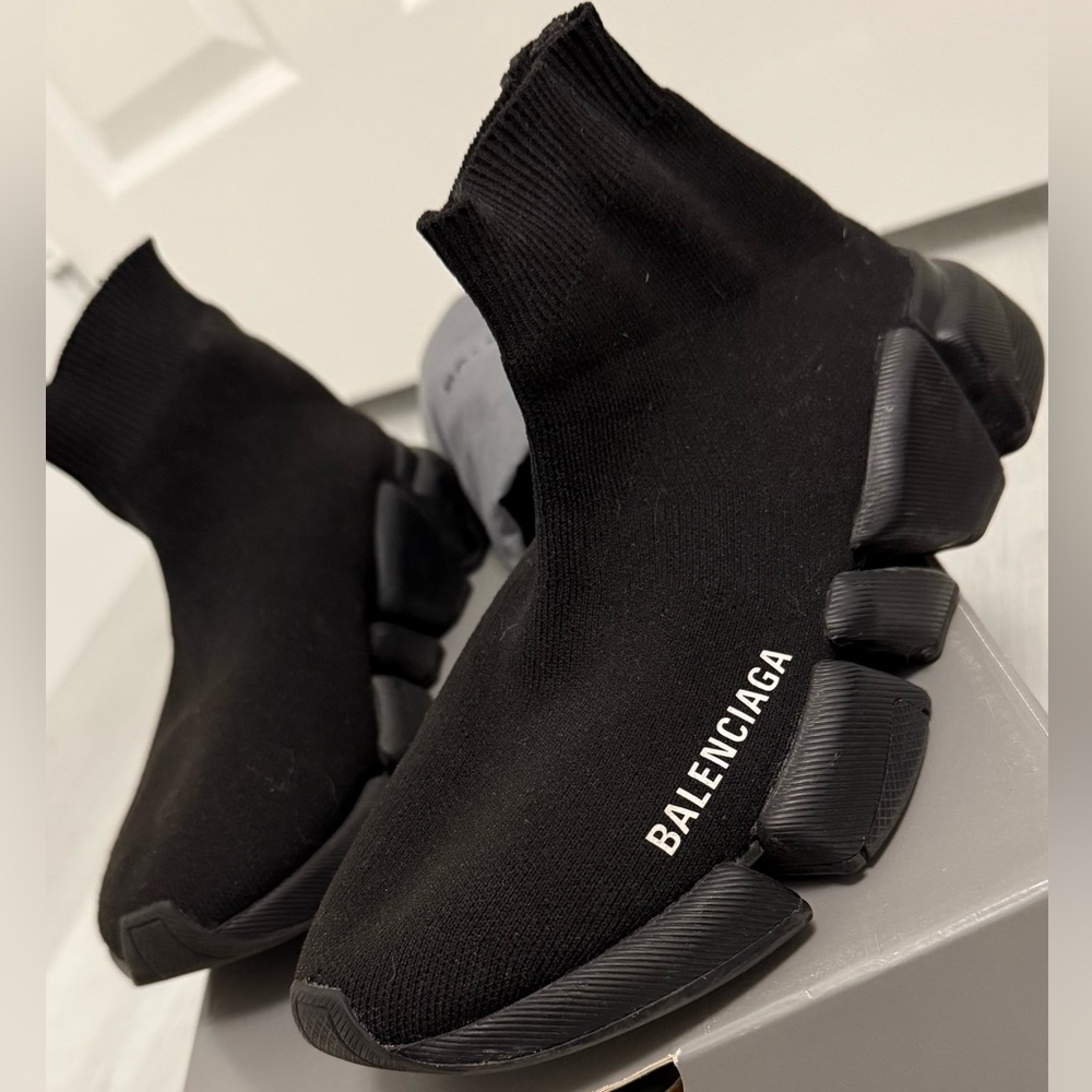 Balenciaga Black Speed 2.0 knit Sneakers